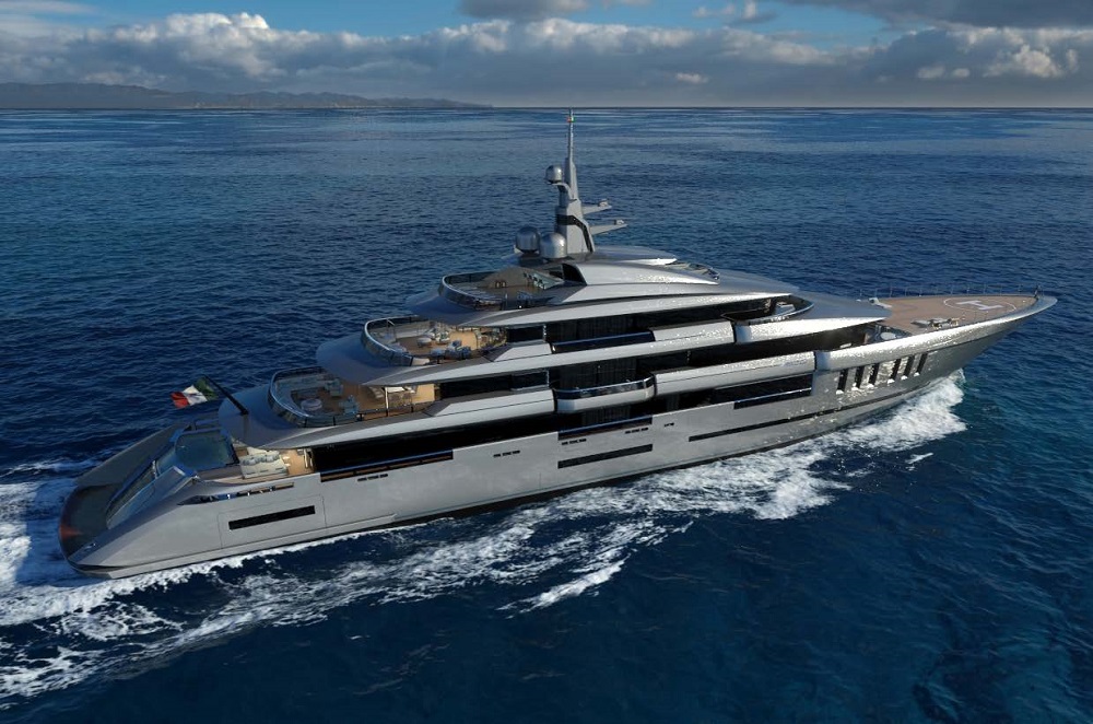 ISA yacht Continental 80m - exyerior-design